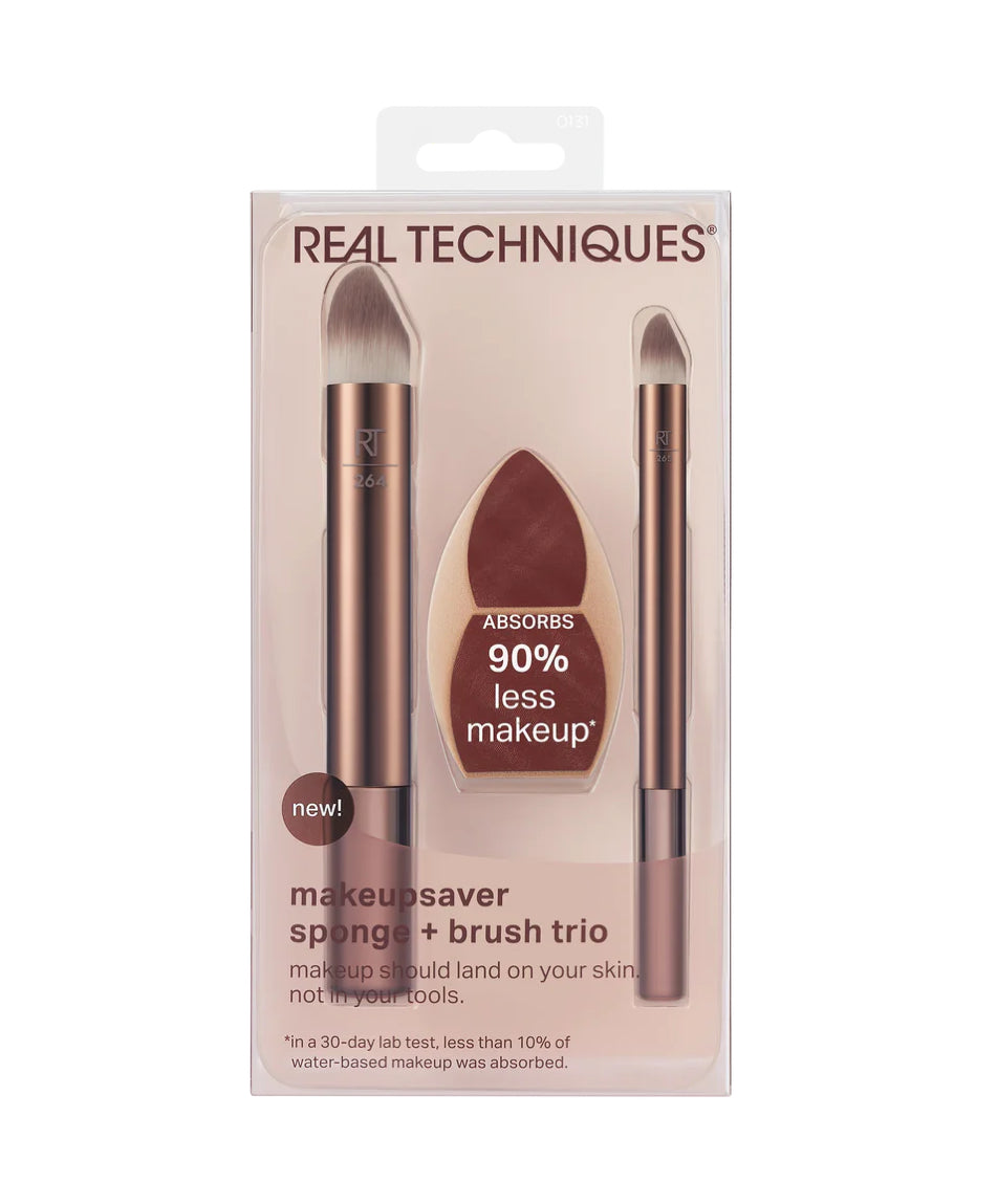 Makeupsaver Blending Sponge + Makeup Brush Trio