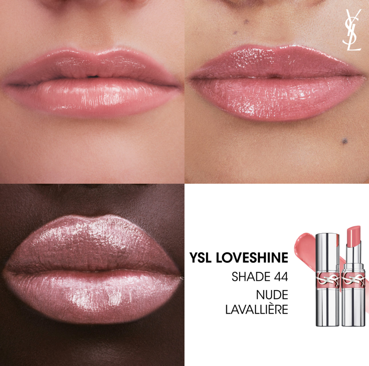 YSL Yves Saint Laurent Loveshine Nude Lipstick Duo Set