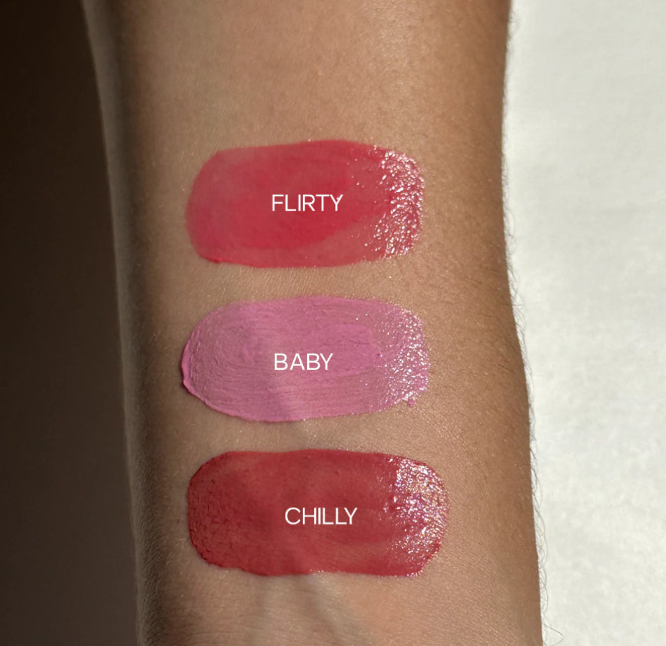 Saie
Mini Dew Blush Trio Set